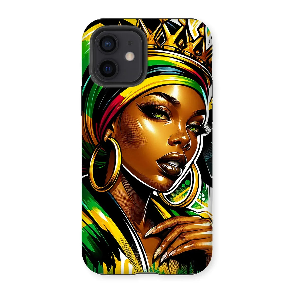 Gift For Her Rasta Queen Street Black Women Gift Tough Phone Case - D'Sare