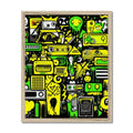 Graffiti Green and Yellow Abstract: A Dive into Vibrant Urban Art Budget Framed Poster by Prodigi