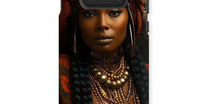 Empress Ebony Leopard Luxe MelanatedME Tough Phone Case - D'Sare