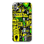 Graffiti Green and Yellow Abstract: A Dive into Vibrant Urban Art Snap Phone Case - D'Sare 