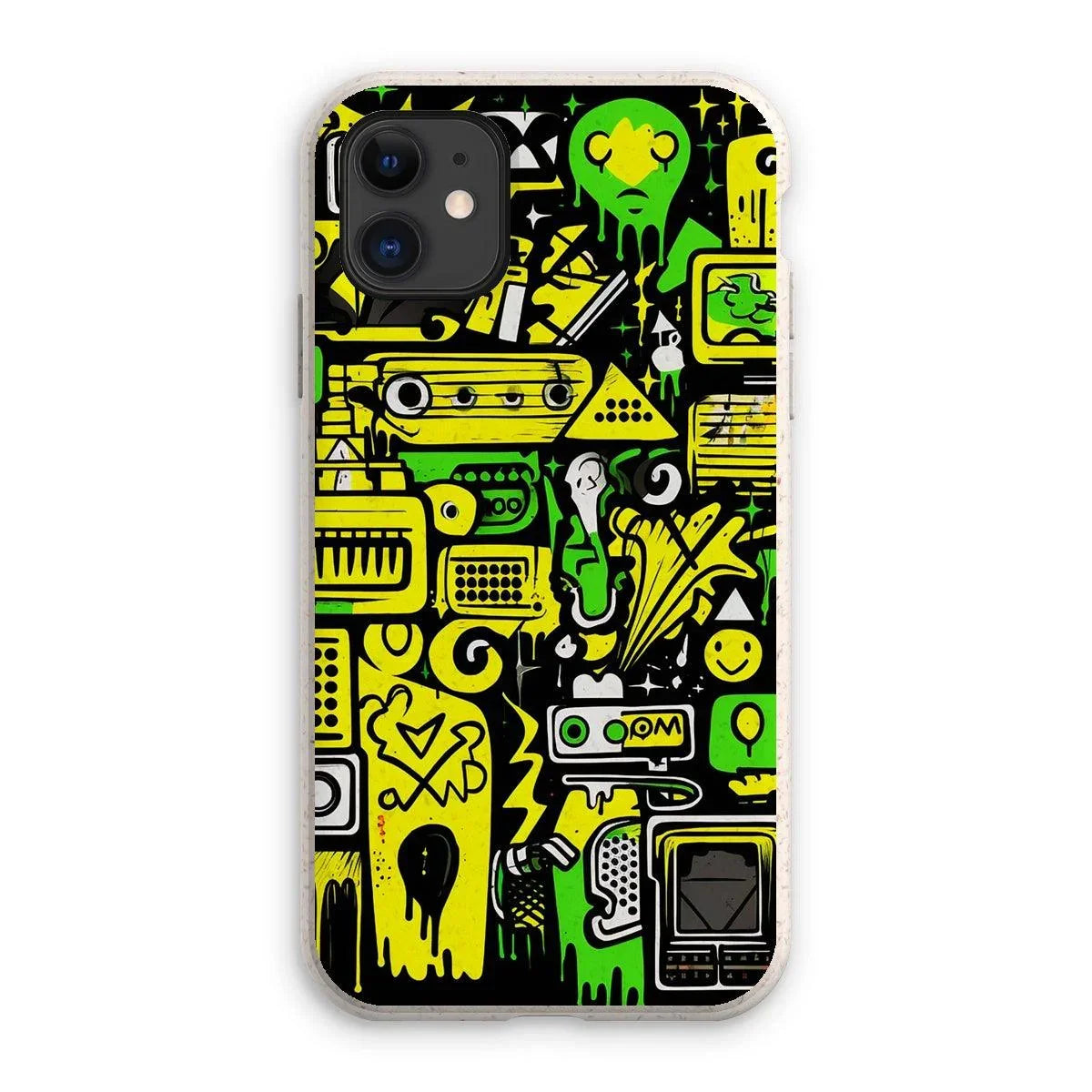 Graffiti Green and Yellow Abstract: A Dive into Vibrant Urban Art Eco Phone Case by Prodigi