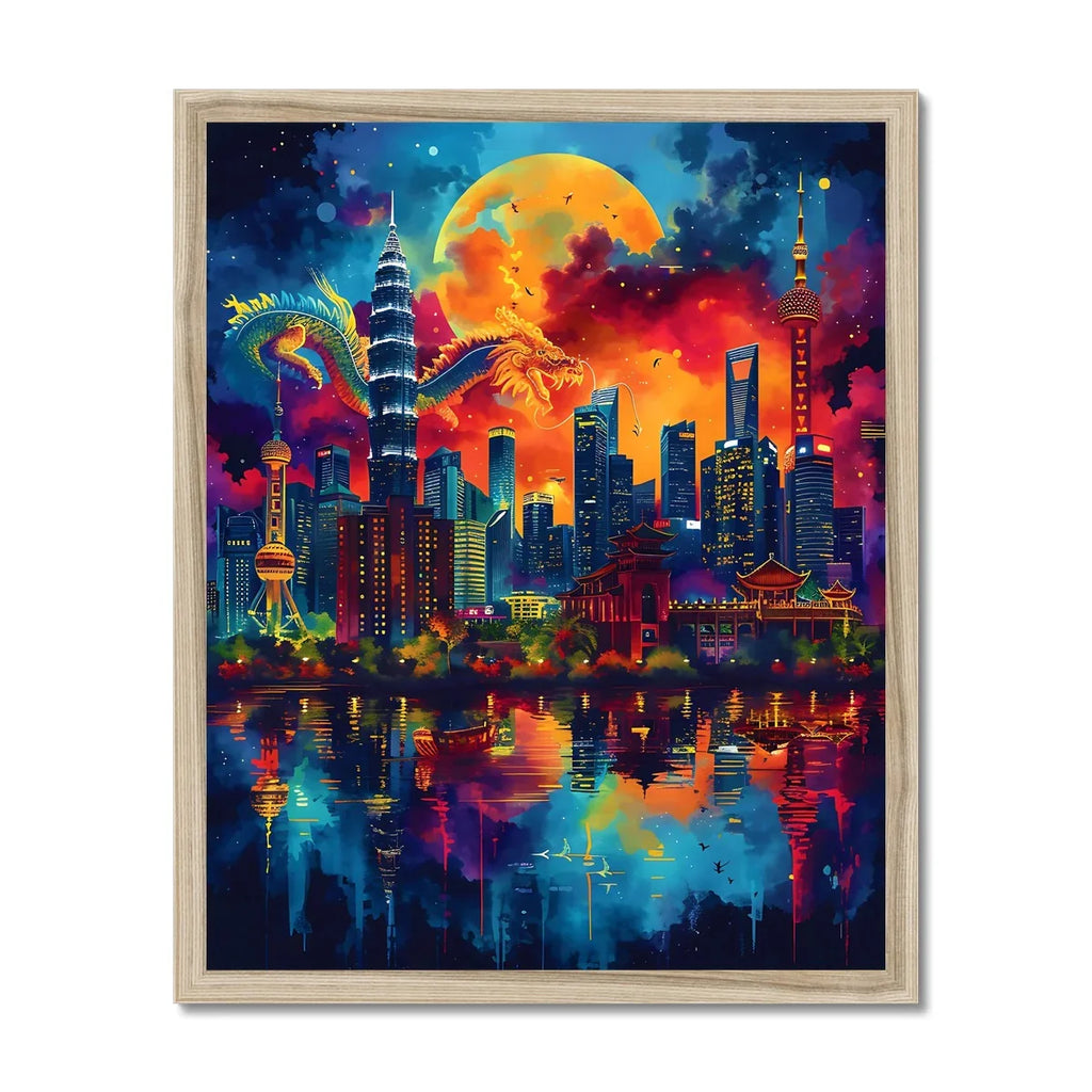 2024 Year Of The Dragon Celebration Budget Framed Poster - D'Sare