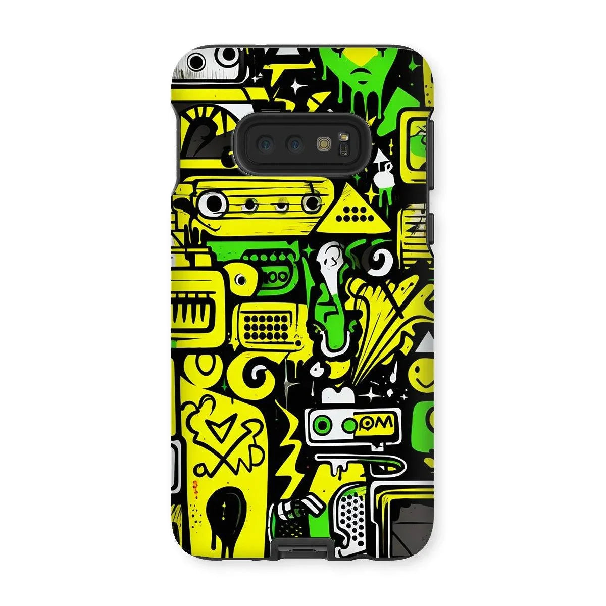 Graffiti Green and Yellow Abstract: A Dive into Vibrant Urban Art Tough Phone Case by Prodigi