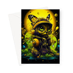 Lunar Explorer Pup | Intergalactic Canine Adventurer - Cosmic Voyage Sci-Fi Enthusiasts Greeting Card