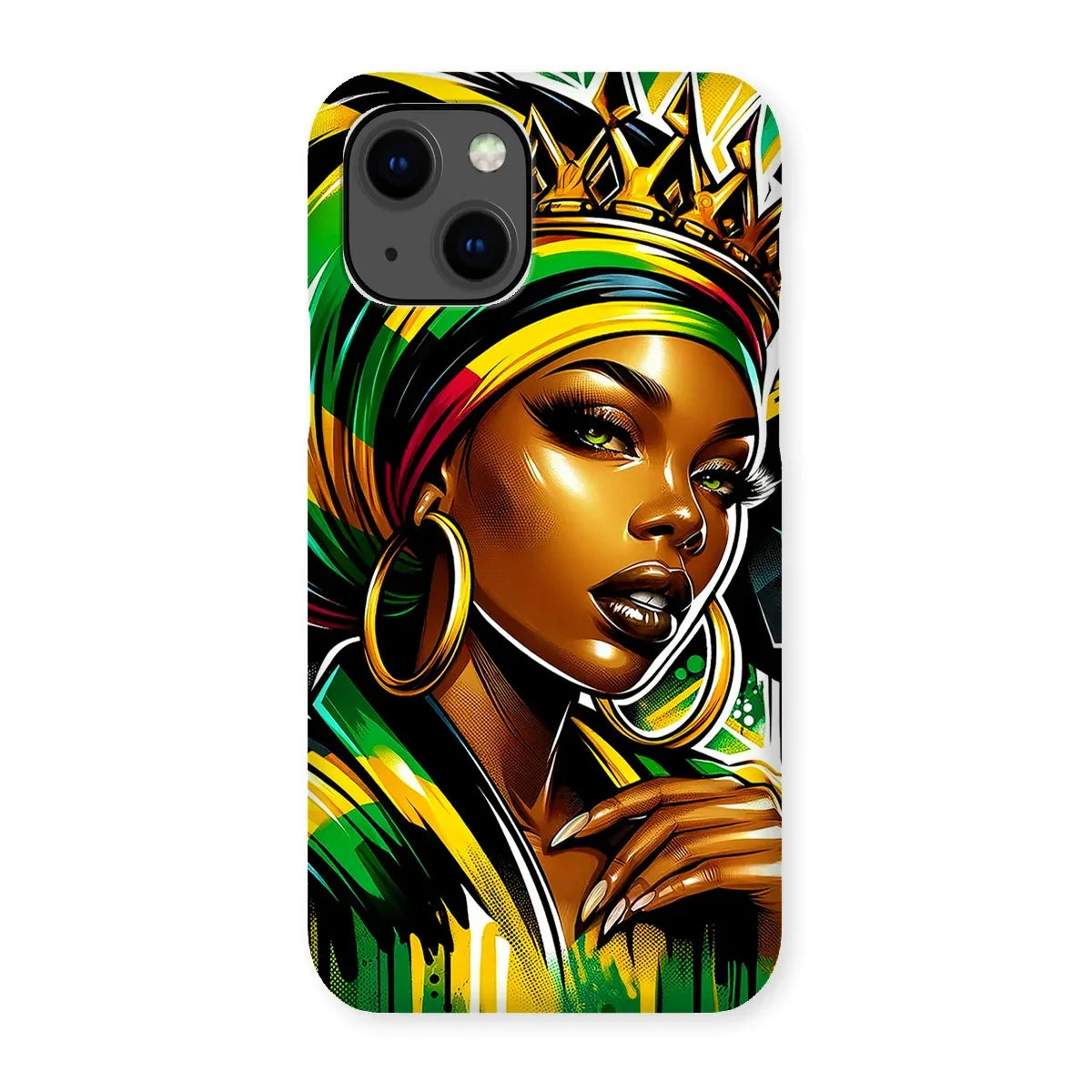Gift For Her Rasta Queen Street Black Women Gift Snap Phone Case - D'Sare