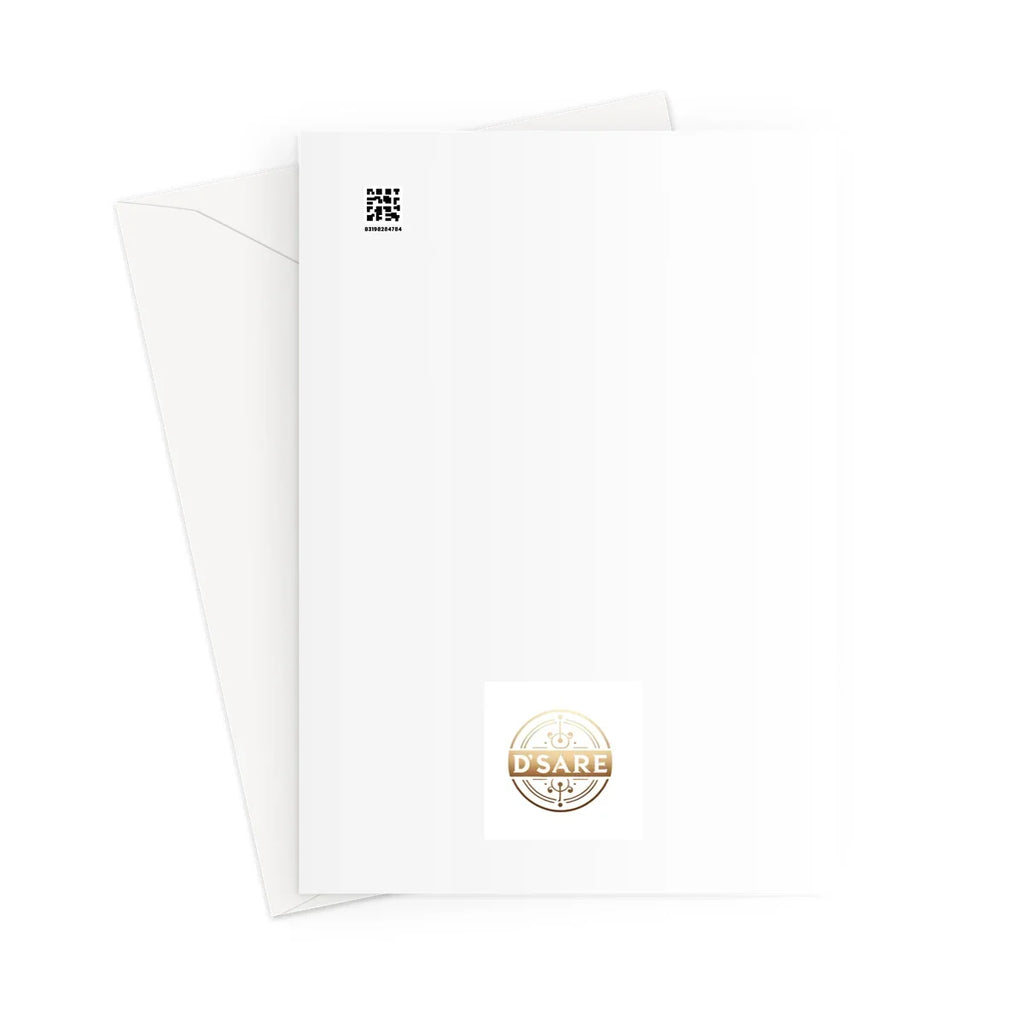 Urban Jungle Metamorphosis Muse Luminous Butterfly Queen Greeting Card - D'Sare