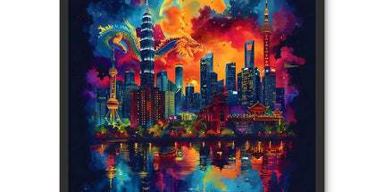 2024 Year Of The Dragon Celebration Framed Photo Tile by Prodigi
