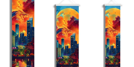2024 Year Of The Dragon Celebration Wall Height Chart by Prodigi