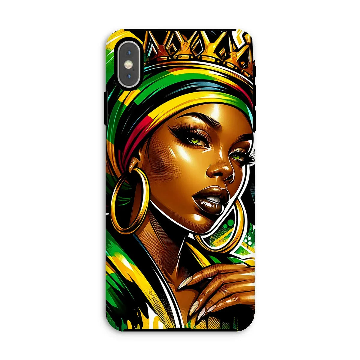 Gift For Her Rasta Queen Street Black Women Gift Tough Phone Case - D'Sare