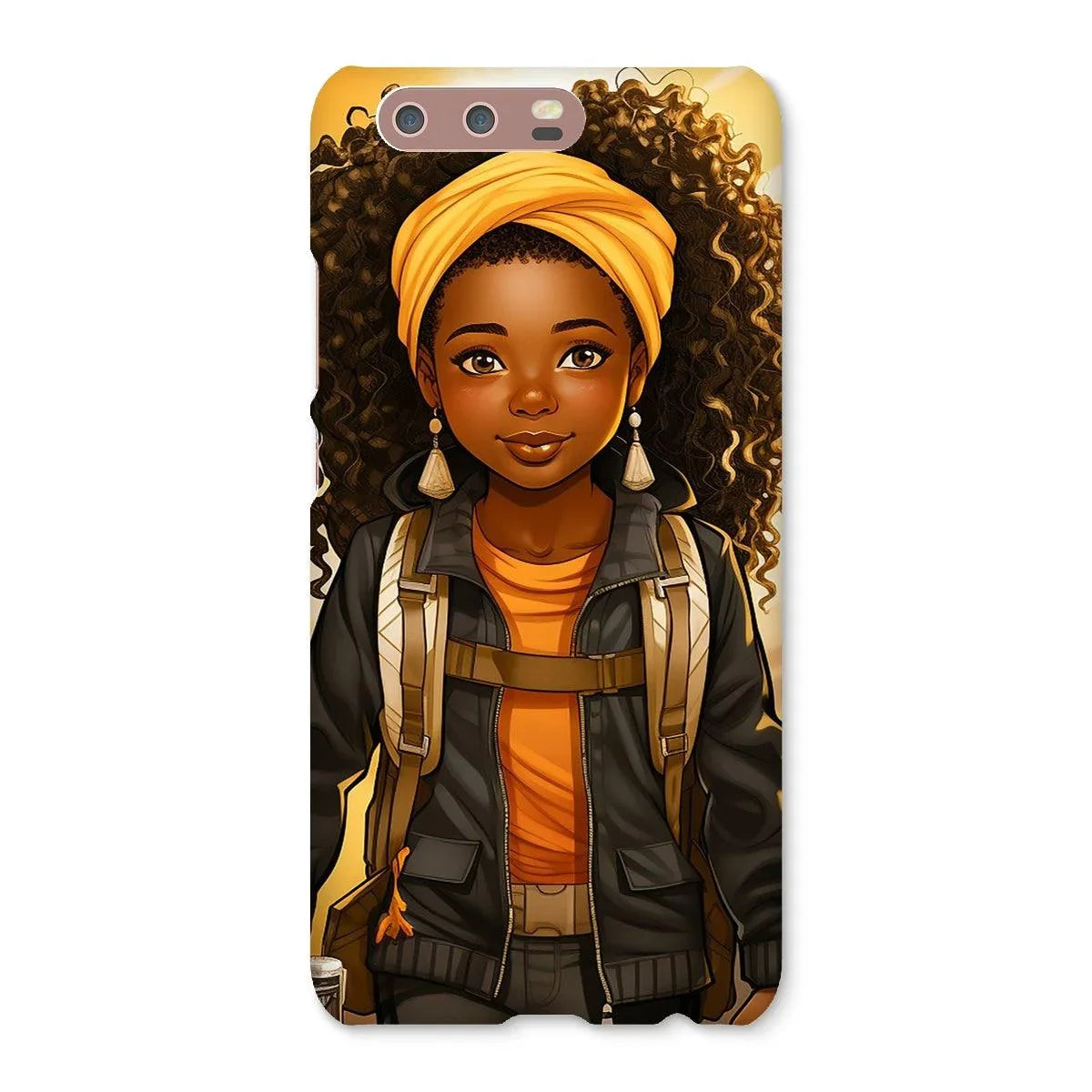 Autum Days Cute Black Girl MelanatedMe Snap Phone Case - D'Sare 