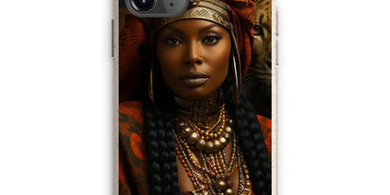 Empress Ebony Leopard Luxe MelanatedME Eco Phone Case by Prodigi