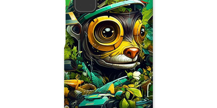 Nature's Resilience: Surreal Auto-Forest Artwork - Whimsical Raccoon and Greenery Infused Car  Snap Phone Case - D'Sare
