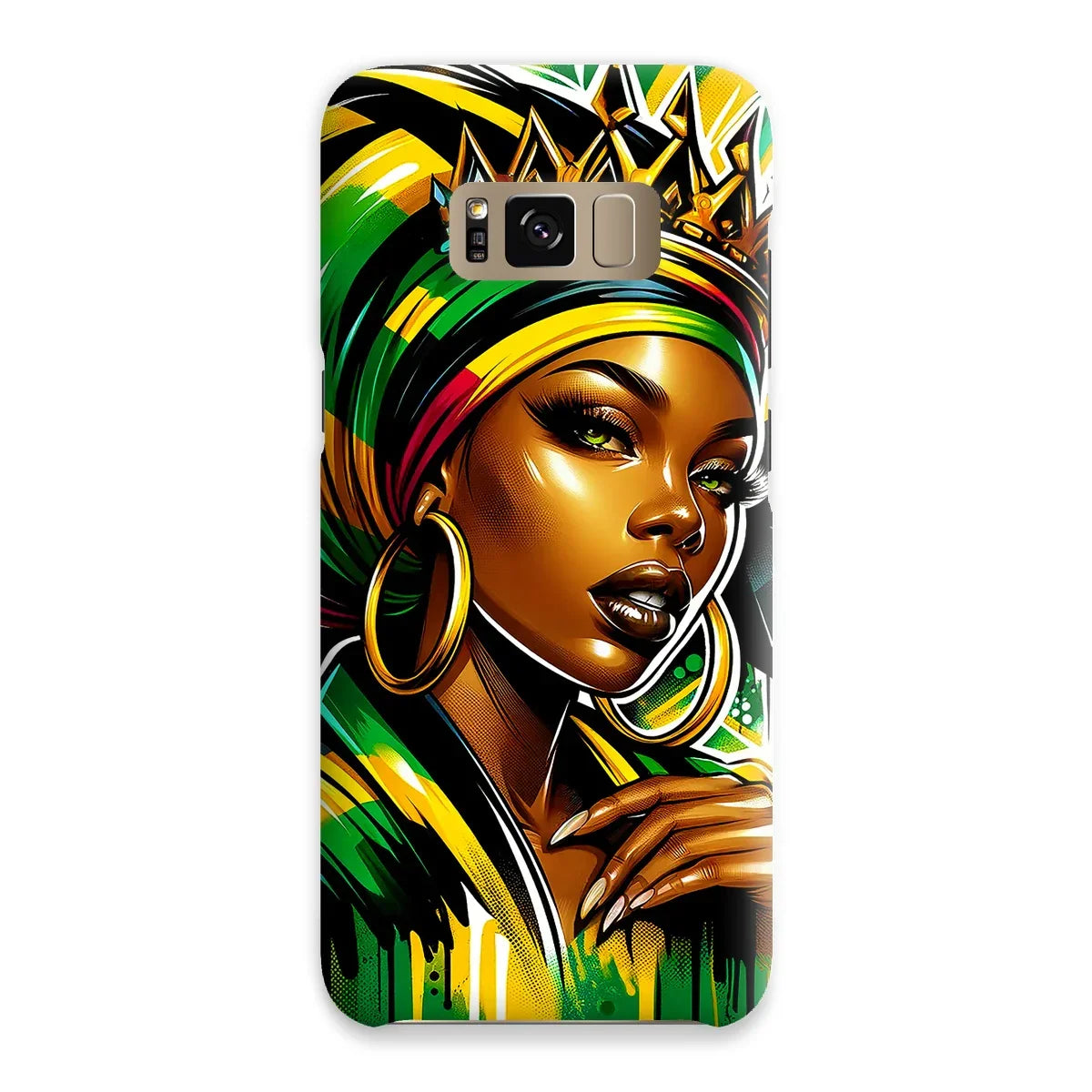 Gift For Her Rasta Queen Street Black Women Gift Snap Phone Case - D'Sare