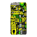 Graffiti Green and Yellow Abstract: A Dive into Vibrant Urban Art Snap Phone Case - D'Sare 