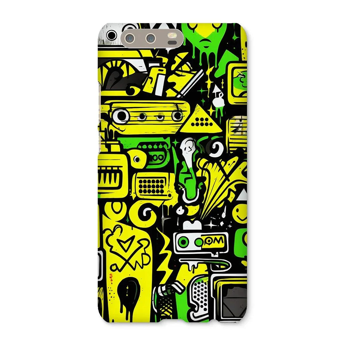 Graffiti Green and Yellow Abstract: A Dive into Vibrant Urban Art Snap Phone Case by Prodigi