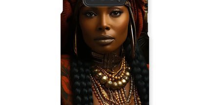 Empress Ebony Leopard Luxe MelanatedME Snap Phone Case by Prodigi