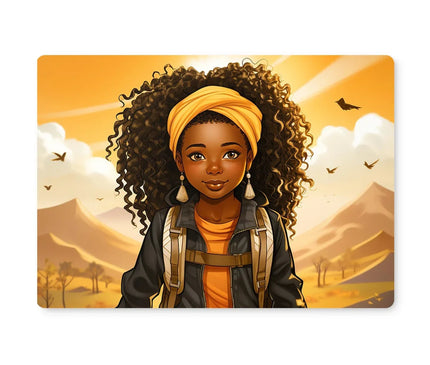 Autum Days Cute Black Girl MelanatedMe Placemat - D'Sare