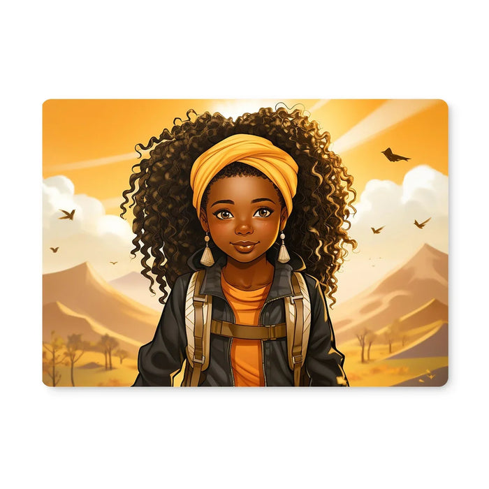 Autum Days Cute Black Girl MelanatedMe Placemat