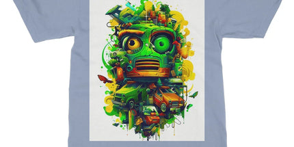 Graffiti Odyssey Surreal Urban Jungle Car Junk Yard Softstyle T-Shirt - D'Sare