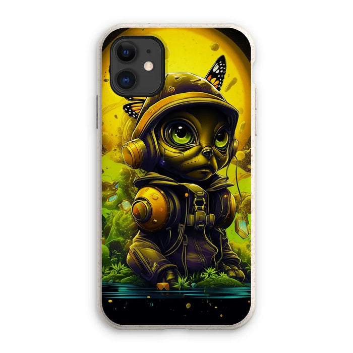 Lunar Explorer Pup | Intergalactic Canine Adventurer - Cosmic Voyage Sci-Fi Enthusiasts Eco Phone Case