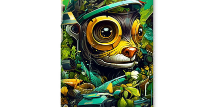 Nature's Resilience: Surreal Auto-Forest Artwork - Whimsical Raccoon and Greenery Infused Car  Snap Phone Case - D'Sare