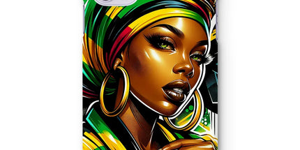Gift For Her Rasta Queen Street Black Women Gift Snap Phone Case - D'Sare