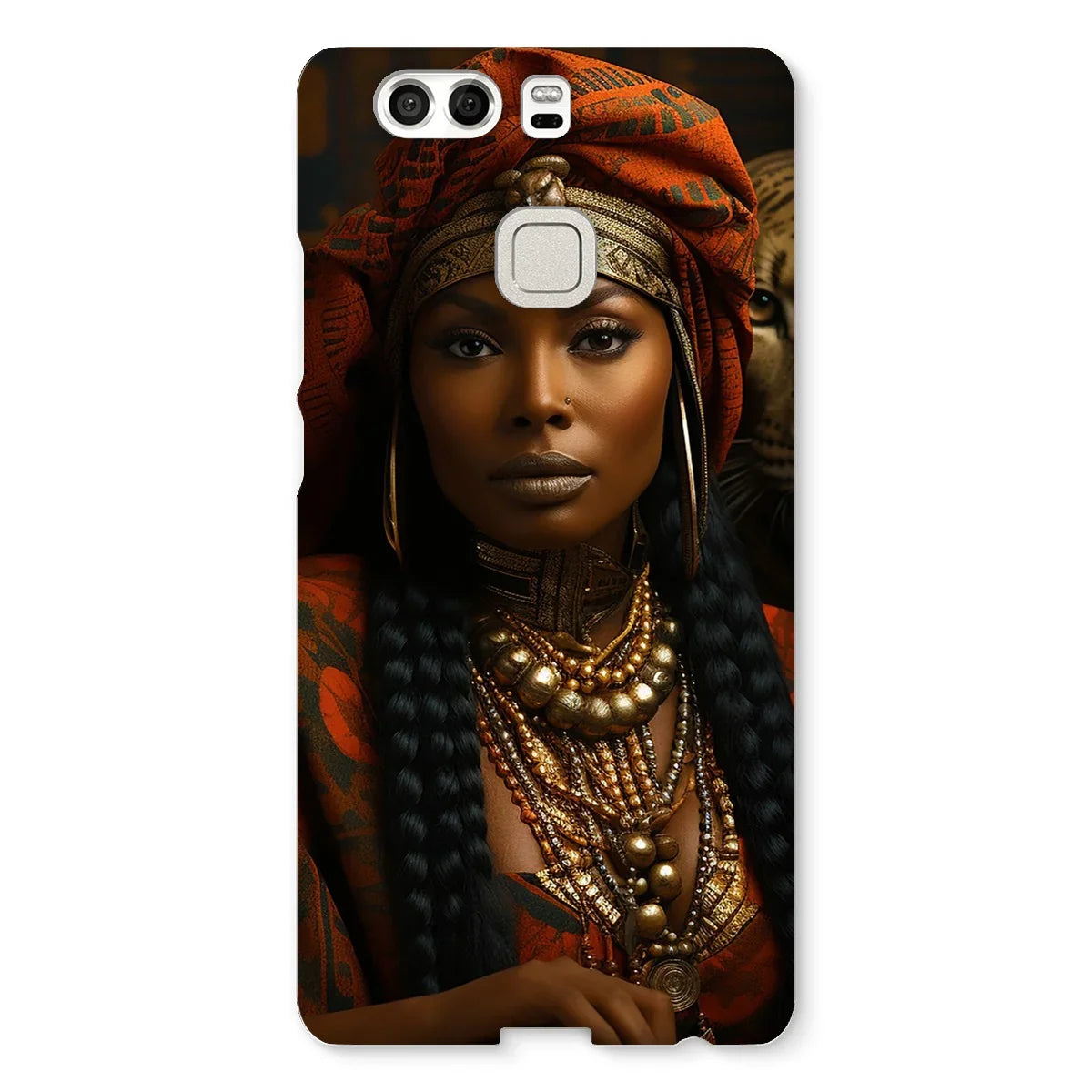 Empress Ebony Leopard Luxe MelanatedME Snap Phone Case - D'Sare