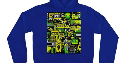 Graffiti Green and Yellow Abstract: A Dive into Vibrant Urban Art Kids Hoodie by Prodigi