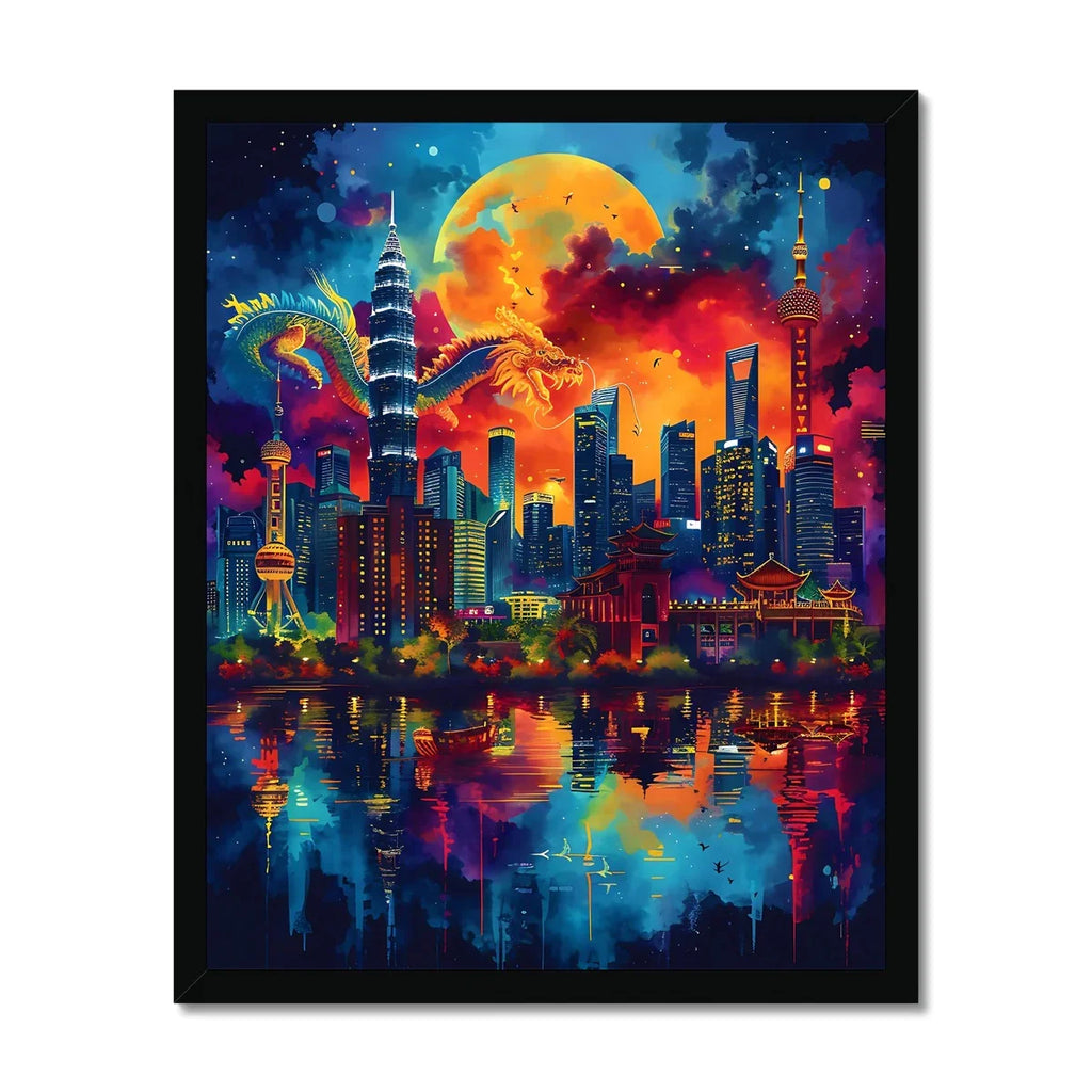 2024 Year Of The Dragon Celebration Budget Framed Poster - D'Sare