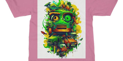 Graffiti Odyssey Surreal Urban Jungle Car Junk Yard Softstyle T-Shirt - D'Sare