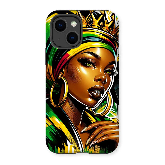 Gift For Her Rasta Queen Street Black Women Gift Tough Phone Case