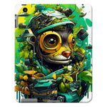 Nature's Resilience: Surreal Auto-Forest Artwork - Whimsical Raccoon and Greenery Infused Car  Tablet Cases - D'Sare