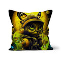 Lunar Explorer Pup | Intergalactic Canine Adventurer - Cosmic Voyage Sci-Fi Enthusiasts Cushion by D'Sare