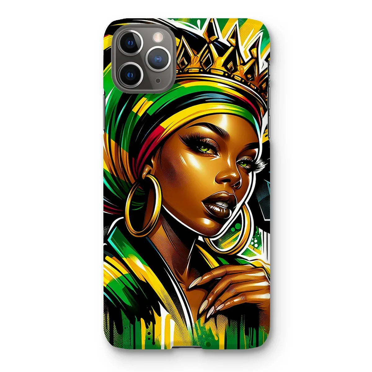 Gift For Her Rasta Queen Street Black Women Gift Snap Phone Case - D'Sare