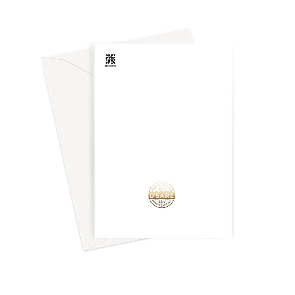 Urban Jungle Metamorphosis Muse Luminous Butterfly Queen Greeting Card - D'Sare