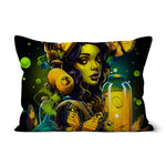 Bioluminescent Dreams | Monarch Butterfly Alchemist | Vibrant Fantasy  Cushion