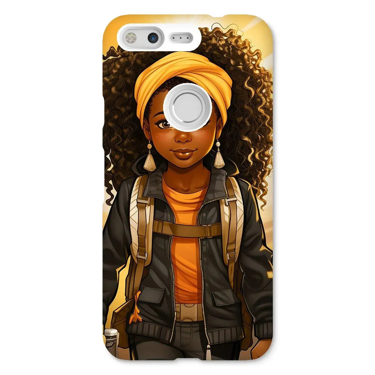 Autum Days Cute Black Girl MelanatedMe Snap Phone Case - D'Sare 
