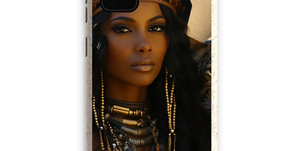 Blue Empress and The Majestic Leopard Eco Phone Case by Prodigi