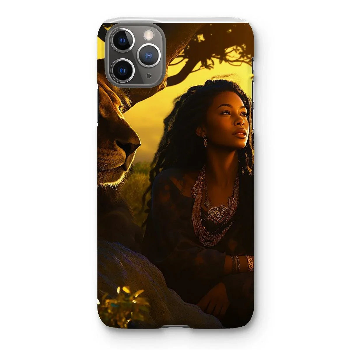 Empress Divine: The Black Feminine & Lion of Judah Legacy Snap Phone Case - D'Sare 
