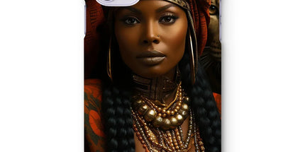 Empress Ebony Leopard Luxe MelanatedME Snap Phone Case by Prodigi