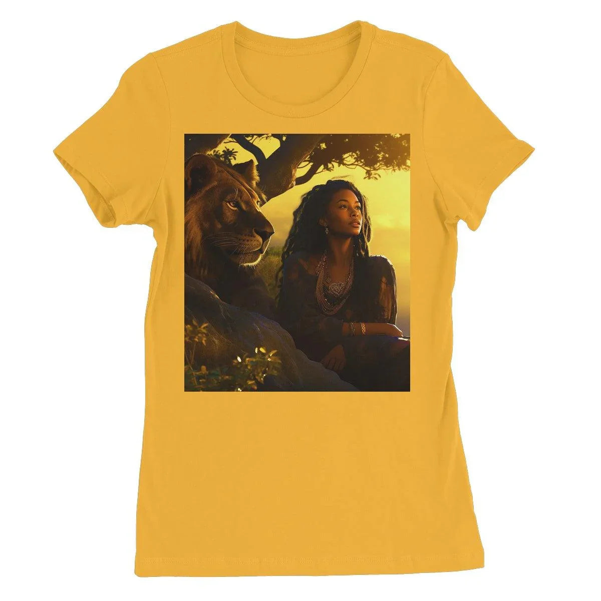 Empress Divine: The Black Feminine & Lion of Judah Legacy Women's Favourite T-Shirt - D'Sare 