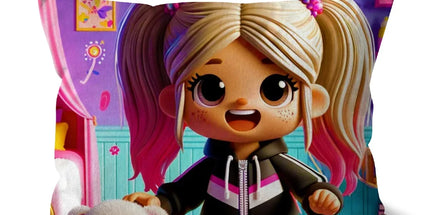 Happy Birthday Pink Grafitti Card Cushion - D'Sare