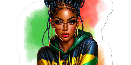 Irie Island Girl Sticker by Prodigi