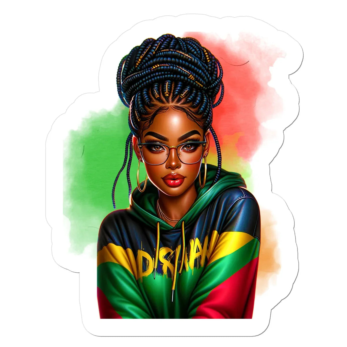 Irie Island Girl  Sticker - D'Sare