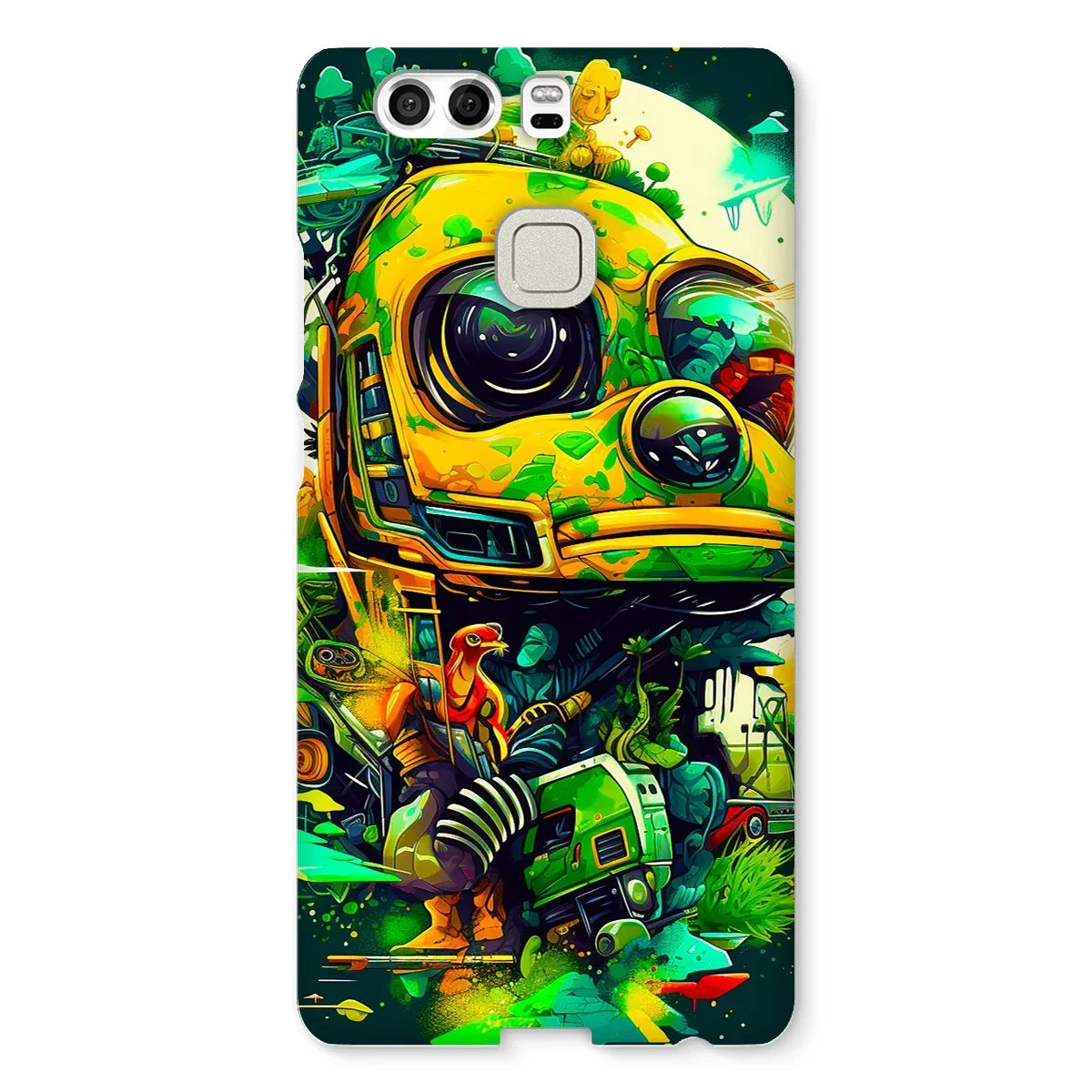 Mechanical Muse: Vibrant Graffiti Odyssey in Surreal Auto Wonderland Snap Phone Case - D'Sare