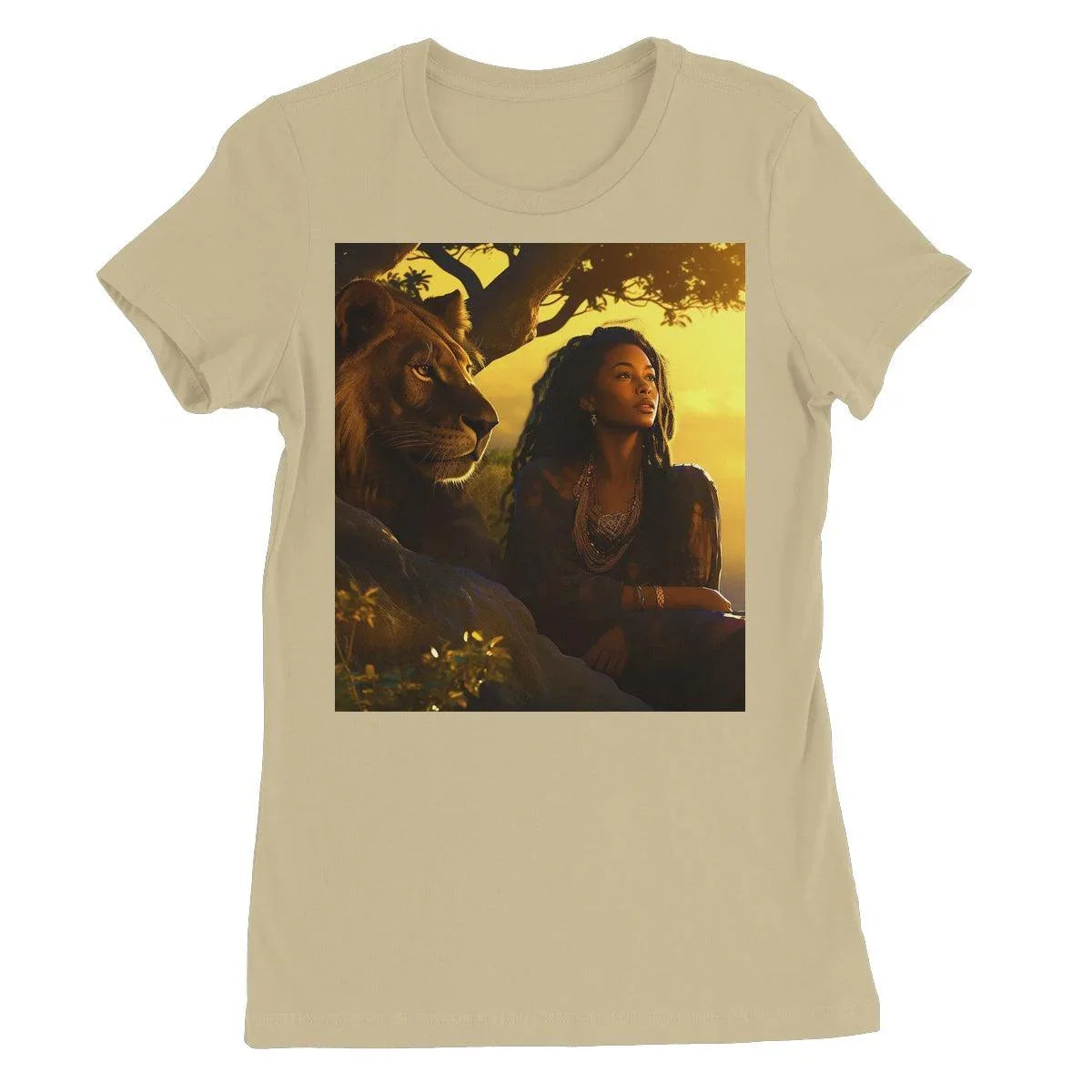 Empress Divine: The Black Feminine & Lion of Judah Legacy Women's Favourite T-Shirt - D'Sare 