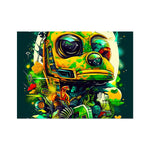 Mechanical Muse: Vibrant Graffiti Odyssey in Surreal Auto Wonderland Wall Art Poster - D'Sare