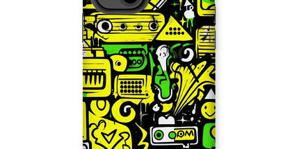 Graffiti Green and Yellow Abstract: A Dive into Vibrant Urban Art Tough Phone Case by Prodigi