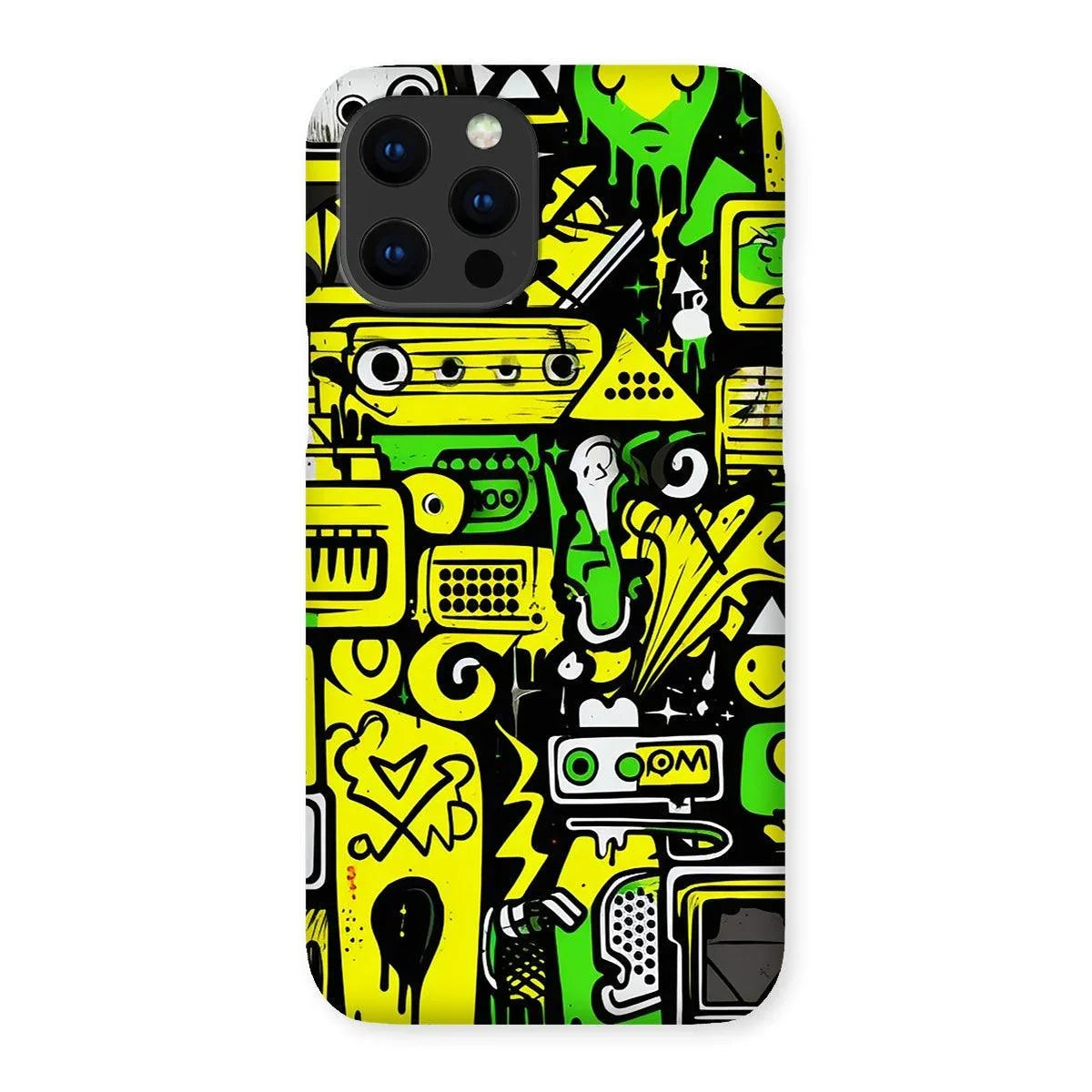 Graffiti Green and Yellow Abstract: A Dive into Vibrant Urban Art Snap Phone Case by Prodigi