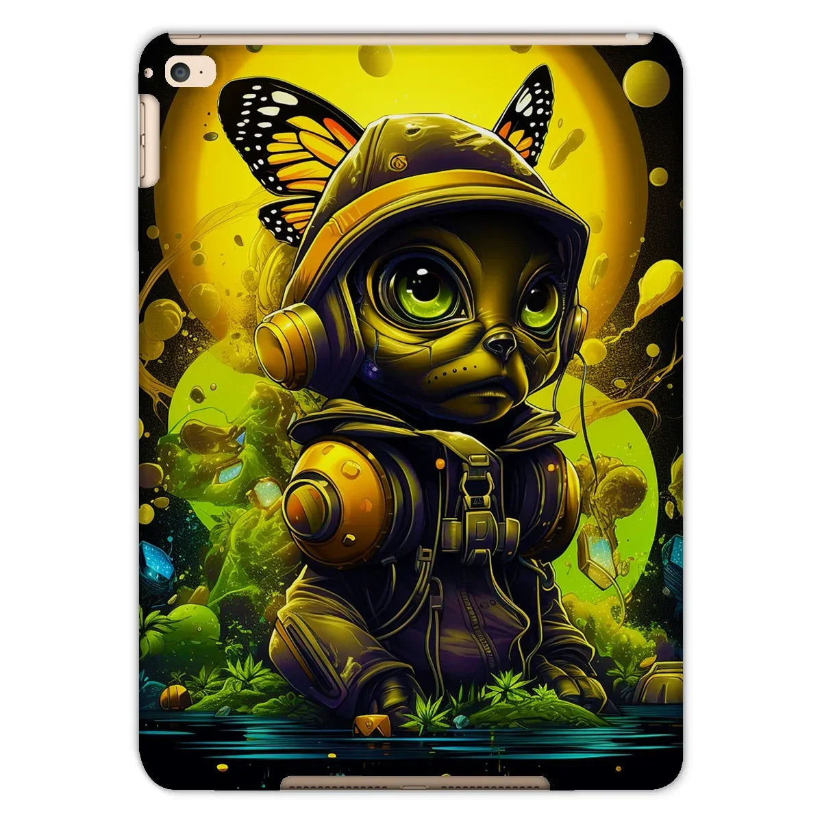 Lunar Explorer Pup | Intergalactic Canine Adventurer - Cosmic Voyage Sci-Fi Enthusiasts Tablet Cases by D'Sare